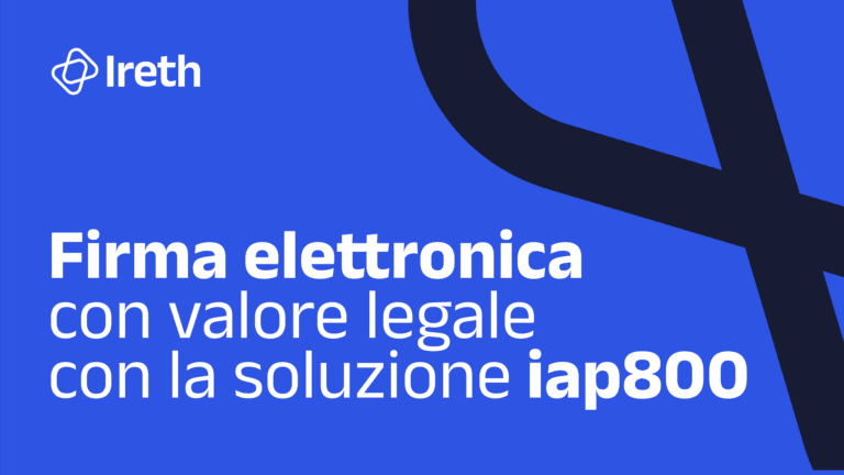 Firma elettronica con valore legale con la soluzione iap800