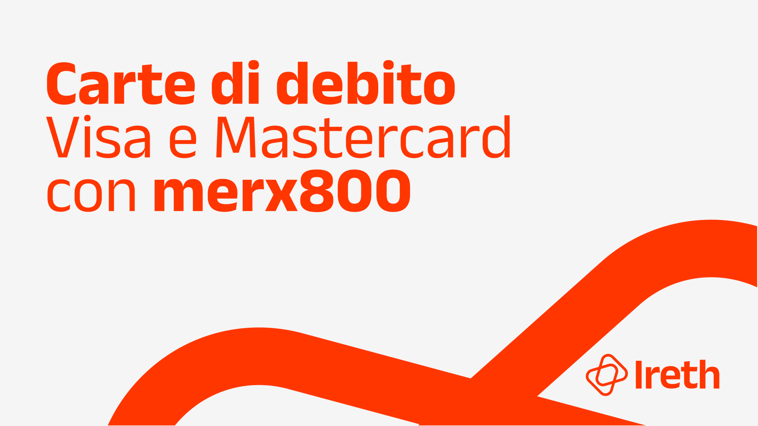 Carte di debito VISA e Mastercard con merx800