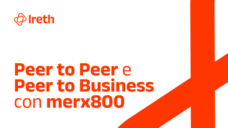 Peer to Peer e Peer to Business con merx800